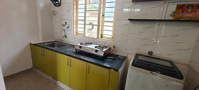 Kitchen Image of 500 Sq.ft 1 BHK Builder Floor for rent in Horamavu Bengaluru for Rs. 16600