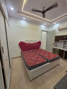 Bedroom Image of 500 Sq.ft 1 BHK Builder Floor for rent in Ramesh Nagar New Delhi for Rs. 23500