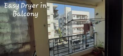 Balcony Image of 606 Sq.ft 1 BHK Apartment / Flat for rent in Vikas Nagar Pune for Rs. 14000