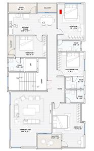 Image of 2800 Sq.ft 3 BHK Apartment / Flat for sale in Laxminagar, Nagpur for Rs. 26500000