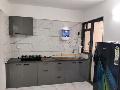 Kitchen Image of 750 Sq.ft 1 BHK Apartment / Flat for rent in RRG HR Evernest, Ghuma Ahmedabad for Rs. 23500