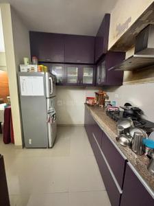 Kitchen Image of 1080 Sq.ft 2 BHK Apartment / Flat for rent in Adani The Meadows, Shantigram Ahmedabad for Rs. 34000