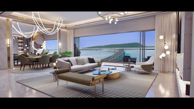 Bedroom Image of 2450 Sq.ft 4 BHK Apartment / Flat for sale in L And T Crescent Bay, Parel Mumbai for Rs. 165500000