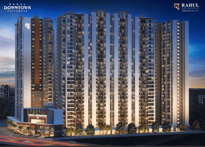 Image of 1321 Sq.ft 3 BHK Apartment / Flat for sale in Paras Rahul Downtown Phase II, Punawale, Pune for Rs. 12400000