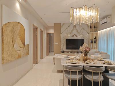 Living Room Image of 1200 Sq.ft 3 BHK Apartment / Flat for rent in Purva Clermont Wing A, Chembur Mumbai for Rs. 120000