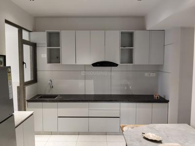 Kitchen Image of 2115 Sq.ft 3 BHK Apartment / Flat for rent in Gala Aria, South Bopal Ahmedabad for Rs. 40000