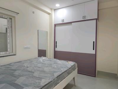 Bedroom Image of 780 Sq.ft 1 BHK Apartment / Flat for rent in Kondapur Hyderabad for Rs. 25000