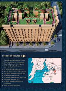 Image of 620 Sq.ft 1 BHK Apartment / Flat for sale in Pushpak Nagar, Navi Mumbai for Rs. 3850000