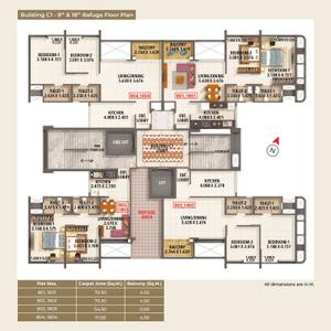 Image of 1117 Sq.ft 2 BHK Apartment / Flat for sale in Kumar Princetown Towers, Mohammed Wadi, Pune for Rs. 6950000