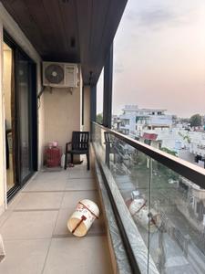 Balcony Image of 650 Sq.ft 3 BHK Builder Floor for rent in Sector 15 Gurgaon for Rs. 72000