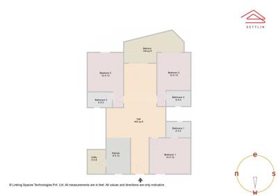 Image of 2063 Sq.ft 3 BHK Apartment / Flat for sale in JRC Wild Woods Phase III by JRC Projects Pvt Ltd, Gattahalli, Bengaluru for Rs. 24700000