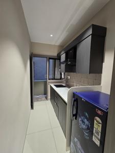 Kitchen Image of 1000 Sq.ft 1 BHK Apartment / Flat for rent in Mahalakshmi Nagar Indore for Rs. 22000
