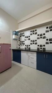 Kitchen Image of 500 Sq.ft 1 BHK Builder Floor for rent in Vijay Nagar Indore for Rs. 18000