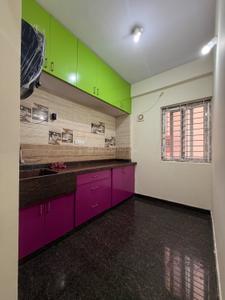 Kitchen Image of 600 Sq.ft 1 BHK Apartment / Flat for rent in Kaggadasapura Bengaluru for Rs. 21000