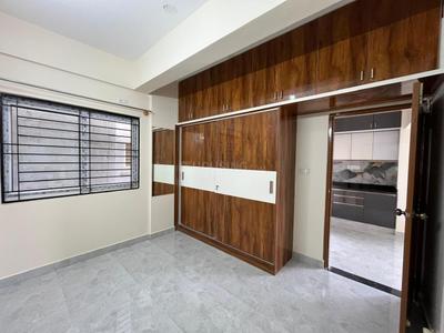 Bedroom Image of 710 Sq.ft 1 BHK Builder Floor for rent in Murugeshpalya Bengaluru for Rs. 33000