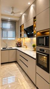 Kitchen Image of 1235 Sq.ft 3 BHK Builder Floor for sale in Adani M2K Oyster Grande, Sector 102 Gurgaon for Rs. 17500000