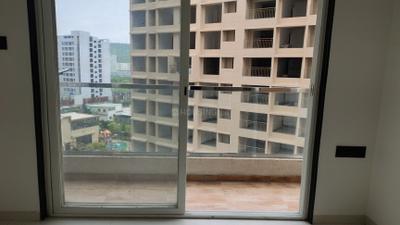 Balcony Image of 1350 Sq.ft 3 BHK Apartment / Flat for rent in Krisna Nirmaan Amorapolis, Dhanori Pune for Rs. 34000