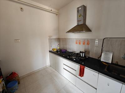Kitchen Image of 1000 Sq.ft 2 BHK Apartment / Flat for rent in Manhattan, Charholi Budruk Pune for Rs. 25000
