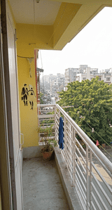 Balcony Image of 1240 Sq.ft 3 BHK Apartment / Flat for sale in Purbalok Kolkata for Rs. 5000000