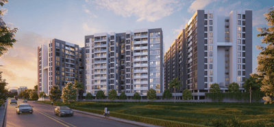 Image of 1080 Sq.ft 2 BHK Apartment / Flat for sale in Majestique Aravali, Warje, Pune for Rs. 9600000