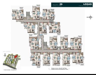 Image of 1405 Sq.ft 2 BHK Apartment / Flat for sale in SMR Vinay Iconia, Serilingampally, Hyderabad for Rs. 14900000