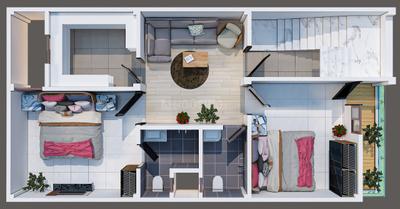 Floor Plan Image of 1700 Sq.ft 3 BHK Independent House for sale in Akhari Varanasi for Rs. 9000000