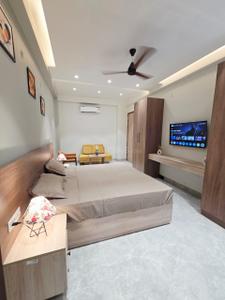 Bedroom Image of 500 Sq.ft 1 RK Builder Floor for rent in Sector 30 Gurgaon for Rs. 25000