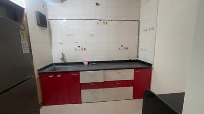 Kitchen Image of 950 Sq.ft 2 BHK Apartment / Flat for rent in Kalwa Thane for Rs. 35000