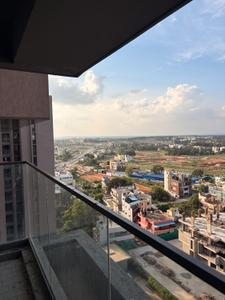 Balcony Image of 1530 Sq.ft 3 BHK Apartment / Flat for rent in Arvind Bel Air, Vidyaranyapura Bengaluru for Rs. 58000