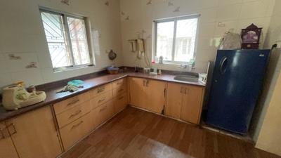 Kitchen Image of 1000 Sq.ft 3 BHK Duplex for rent in Vishwamitri Vadodara for Rs. 21000