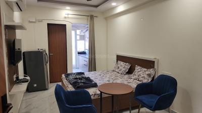 Bedroom Image of 639 Sq.ft 1 RK Apartment / Flat for rent in Karolan Ka Barh Jaipur for Rs. 16000