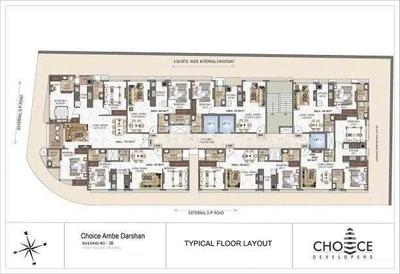 Floor Plan Image of 615 Sq.ft 1 BHK Apartment / Flat for sale in Ghatkopar East Mumbai for Rs. 10200000