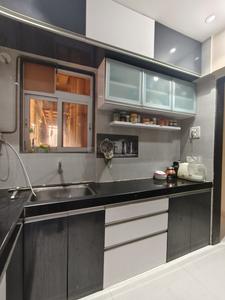 Kitchen Image of 850 Sq.ft 2 BHK Apartment / Flat for rent in Vedant Shree Gopinath Sublime, Kalwa Thane for Rs. 45000