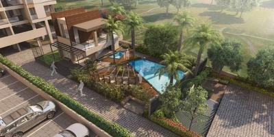 Image of 1169 Sq.ft 2 BHK Apartment / Flat for sale in Palm Springs Ph II D Wing, Wakad, Pune for Rs. 9200000