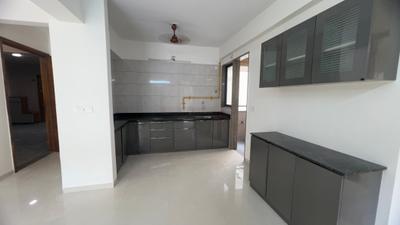 Kitchen Image of 1088 Sq.ft 3 BHK Apartment / Flat for rent in Shaligram Prime, South Bopal Ahmedabad for Rs. 32000