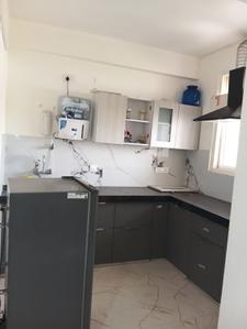 Kitchen Image of 1250 Sq.ft 3 BHK Apartment / Flat for rent in Gurukripa Grand Sky Apartment, Jagatpura Jaipur for Rs. 25000