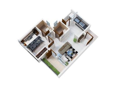 Image of 900 Sq.ft 2 BHK Apartment / Flat for sale in Sanskruti Meander Wing D And E, Wagholi, Pune for Rs. 5490000