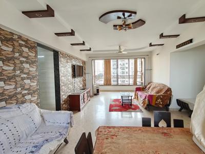 Hall Image of 1415 Sq.ft 3 BHK Apartment / Flat for rent in Regaliaa Swastik Regalia, Hiranandani Estate Thane for Rs. 55000