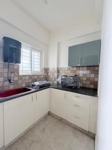 Kitchen Image of 600 Sq.ft 1 BHK Apartment / Flat for rent in Bellandur Bengaluru for Rs. 23500
