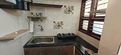 Kitchen Image of 500 Sq.ft 1 BHK Builder Floor for rent in Kalyan Nagar Bengaluru for Rs. 21100