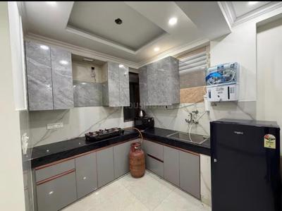Kitchen Image of 550 Sq.ft 1 BHK Independent House for rent in Chhattarpur New Delhi for Rs. 21600