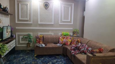 Living Room Image of 1100 Sq.ft 3 BHK Builder Floor for rent in Bindapur New Delhi for Rs. 40000