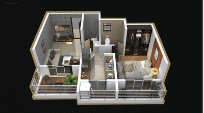 Image of 871 Sq.ft 2 BHK Apartment / Flat for sale in Jai Shree Anandi Imperial, Dombivli East, Thane for Rs. 5700000