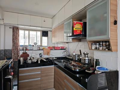 Kitchen Image of 806 Sq.ft 2 BHK Apartment / Flat for rent in Laxmi Emerald, Lohegaon Pune for Rs. 28000