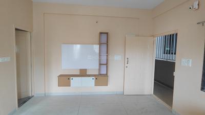 Living Room Image of 710 Sq.ft 1 BHK Apartment / Flat for rent in Thanisandra Bengaluru for Rs. 20000