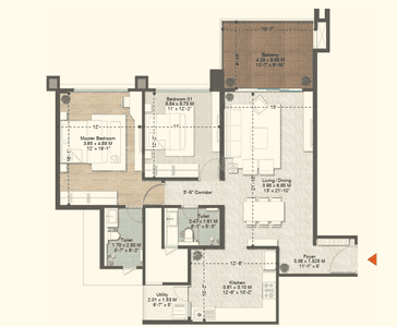 Image of 1682 Sq.ft 3 BHK Apartment / Flat for sale in Bramhacorp Sun Valley Phase 1, Bavdhan, Pune for Rs. 15500000