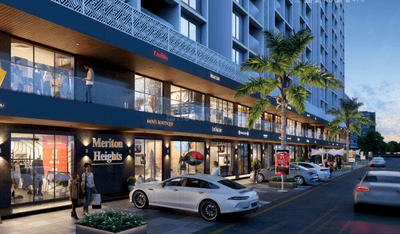 Image of 977 Sq.ft 2 BHK Apartment / Flat for sale in Meriton Heights, Mamurdi, Pune for Rs. 6900000