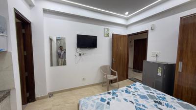 Bedroom Image of 600 Sq.ft 1 RK Studio for rent in Sector 55 Gurgaon for Rs. 20000