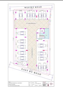 Floor Plan Image of 1600 Sq.ft 3 BHK Apartment / Flat for sale in Vijayanagar Bengaluru for Rs. 18200000