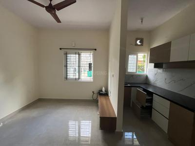 Kitchen Image of 550 Sq.ft 1 BHK Builder Floor for rent in Murugeshpalya Bengaluru for Rs. 28000